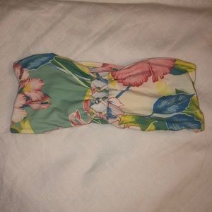 San Lorenzo strapless bikini top sz L